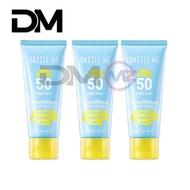 DM ( SET OF 3 ) DAZZLE ME Sunscreen Gel SPF 50 PA++++ – Attack on Sun UV Face Sunblock Protect 40G