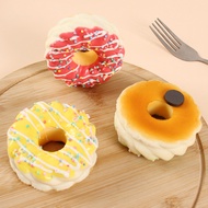 【Shipment within 24 hours‌】PU Simulation Mini Plum Blossom Donut Model Toy Fun Squeeze Toy Simulatio