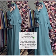 Set jubah free khimar