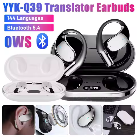 Language Translation Earphones Real Time AI Translator Earbuds Noise Cancelling Headphone Smart Voic