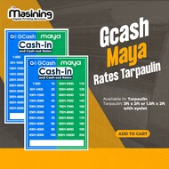 Gcash and Maya Rates Tarpaulin
