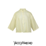 YaccoMaricard AW25 Lady CN09 Blouse เสื้อเบลาส์ลินิน ดีเทลแต่งตีเกล็ด BL-1023990