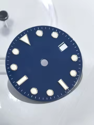 Customized RX GMT Mastr2 blue Watch dial compatible with 3285 movement