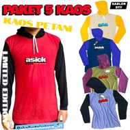 [Pack of 5 T-Shirts] Long Sleeve T-Shirts, Wet T-Shirts, Rice Field T-Shirts, Beanie T-Shirts, Proje