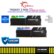 G.SKILL Trident Z RGB Desktop Memory - DDR5 16GB (8GBx2) / 32GB (16GBx2)  - Intel XMP 2.0 - 3600 MHz (Limited Lifetime)