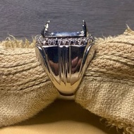 SQUARE ALPACA RING 13x18mm