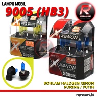 9005 CAR LIGHTS (HB3) WHITE / YELLOW XENON HALOGEN BULB