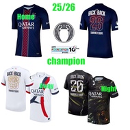 25/26 O.DEMBELE jersey 25/26 PSG-home soccer clothe KVARATSKHELIA D.DOUE VITINHA HAKIMI BARCOLA PSG 