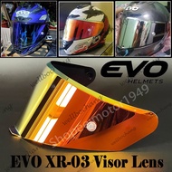 [ReadyStock]EVO XR-03 VISOR LENS Helmet visor lens suitable for EVO helmet EVO xr 03 model