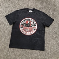 West Coast Choppers 26SS West Coast Motorcycle Washed Distressed Retro Short-Sleeved T-Shirt Men Sum