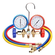 【High-quality】 For R12 R22 R410a R134a Refrigerant Manifold Gauge Set Air Condition Refrigeration Set Air Conditioning Tools Hose And Hook