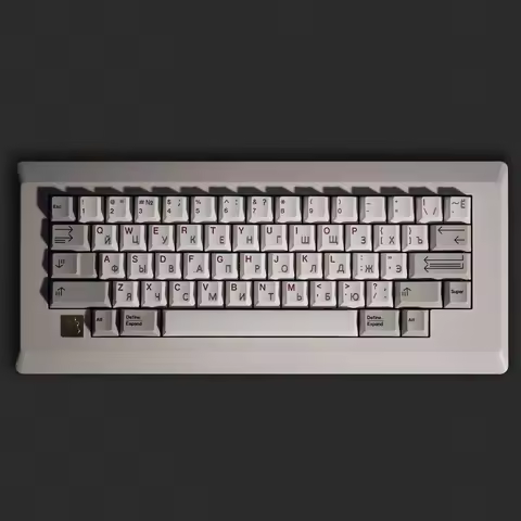 Keebox M0110 Retro Apple Keyboard Kit HHKB Layout QMK VIA Supports Bluetooth Customized Mechanical K