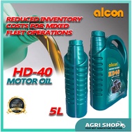 Agrishop Alcon Outboard Marine Lubricants 2-Stroke 2T TCW-2 Engine Oil 5L / 5L（Made In UAE)