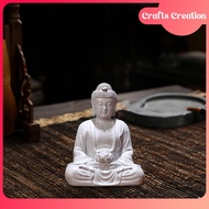 Crafts Creation Lotus Buddha Statue Portable Hand Carved Multifunctional Tabletop Decoration