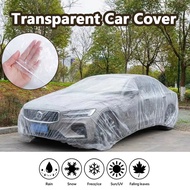 Transparent Car Cover Waterproof Dustproof Elastic Drawstring Outdoor Protection Sedan SEDAN SUV MPV