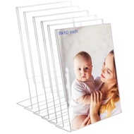 8x10 Acrylic Picture Frames Set Of 6 Clear Acrylic Frameless Transparent Frame Gt for Desktop Displa