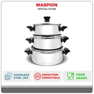 Maspion Panci Stainless Steel Economic Dutch Oven 6 pcs set