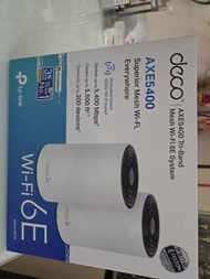 TP-Link Deco AXE5400 三頻 Mesh Wi-Fi 6E 系統