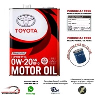 08880-12205 Toyota SN 0W20 GF5 fully synthetic engine oil (4 liter)