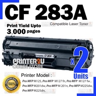 2x Compatible to H* CF283A H*83A 83A 283A H* LaserJet Pro M125 M127 M127fn M201d M201dw M201n M202n 