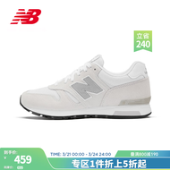 NEW BALANCE 官方休闲鞋男鞋女鞋轻便舒适透气百搭565系列情侣运动鞋 浅灰 ML565EW1 36 (脚长22cm)