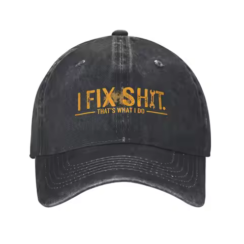 I Fix Shit That's What I Do Sun Baseball Cap Men Adult Design Trucker Hat Summer y2k Retro Kpop Rock