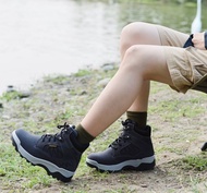 MIT【輕量防水登山靴-女款黑色】登山靴 登山鞋 防水 防滑