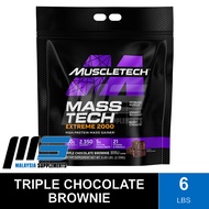 MuscleTech Mass Tech Extreme 2000 6lbs | Mass Gainer Protein Powder | Muscle Builder Whey Protein Po