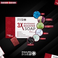 SAKURA 3X WHITENING BOOSTER SOAP Sabun Putih Sakura Original Hq Merawat Daki / Jerawat / Jeragat / P