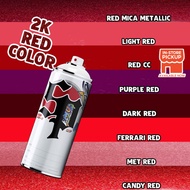 [ Red Color ] Kaler Merah 2K Bancuh Quality - Solid Red Merah Candy Spray Gun & Aerosol Aikka Custom