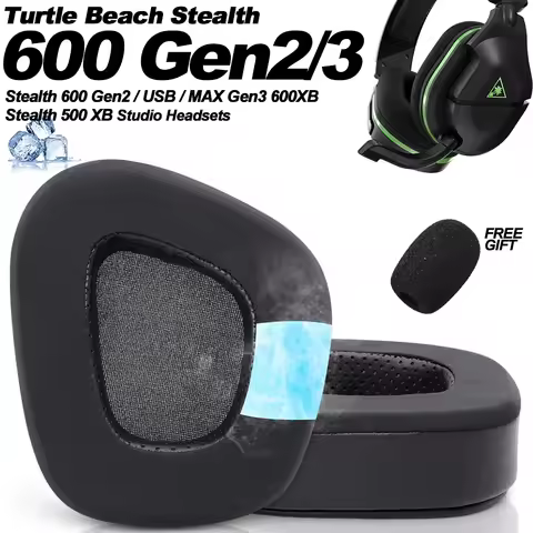 Replacement for Turtle Beach Stealth 600 Gen 2 USB/MAX, 600 Gen3 PC/PS/XB, 500 XB Headband Ear Pads 