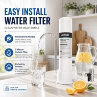 5µm Micron No Installation Water Filter for Tap | Carbon Countertop Filter | Suitable for Condo & Ru