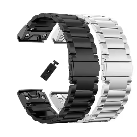 Quick Fit 22mm 26mm Stainless Stee Strap For Garmin Watch Fenix 7X 7 Solar 6x Pro/Fenix 6 Pro /Fenix