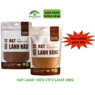C'LaVie organic yellow flax seeds, brown flax seeds 200g, super food, rich in vitamins and minerals