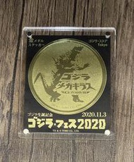 &lt;吳爾羅柑仔店&gt; 2020年 含框 東京哥吉拉商店限定 千禧 哥吉拉 金證 貼紙 10.7*8.8