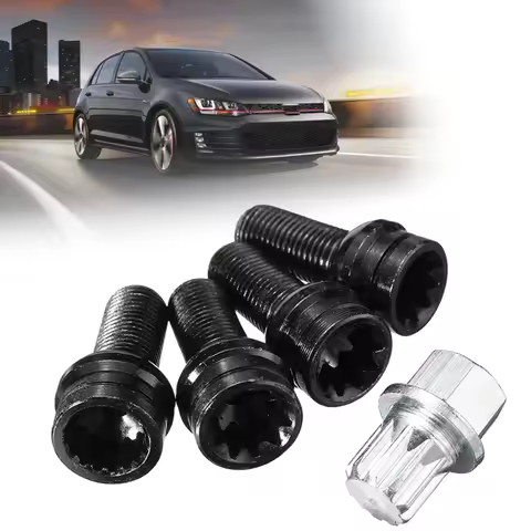 M14*1.5MM Anti-theft Wheel Screw Bolt and Lock Lug Nut Fit 7MM For Audi / VW /Golf /Jetta /Beetle/Pa