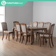 Furniture Direct LOTUM 2 Meter 8 Seater Dining Set-set meja makan kayu murah