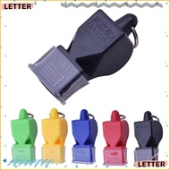 LETTER1 3Pcs  Safety Whistle, Variety of Colors Loud Sports Whistle, Professional Plastic Training Lanyard Referee Whistle Basketball