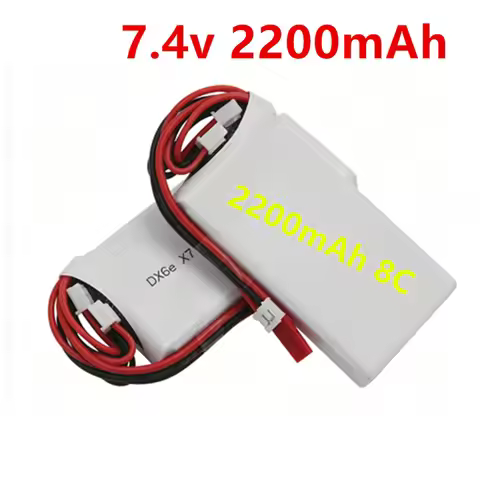 2S 7.4V 2200mAh 8C Lipo Battery for Radiolink RC3S RC4GS RC6GS Dx6e DX6 Battery 7.4v for Taranis Q X