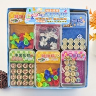 Ready Stock chess Parent-Child Mini Pocket Chess Flying Chess Backgammon Chess Checkers Beast Chess 