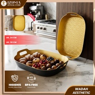 IZUMA Multipurpose Tray Gold Tray Food and Beverage Container Serving Tray Luxury Tray
