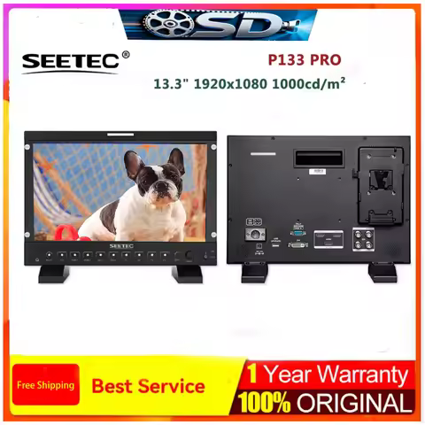 SEETEC P133 PRO 13.3 Inch Full 1920x1080 1000nit High Bright Portable 3G SDI HD Broadcast Monitor Fo