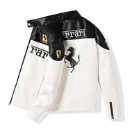 Embroidered Racing Clothing Classic High-End Waterproof Breathable Leather Clothing Retro Motorcycle