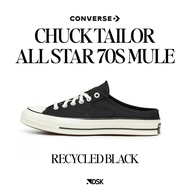 Converse Chuck Taylor All Star 70S Mule Recycled Black 100% Original Slip on Shoes Original Slip on 