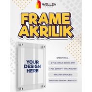 WELLEN PRINT - PRINT Acrylic Frames Wall Frame/s Premium A2 Acrylic Wall Poster Displays