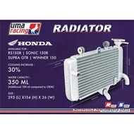 Uma Racing  Biger size Radiator Yamaha Y15ZR / honda Rs150 / LC135 Tangki Coolant Tank Radiator