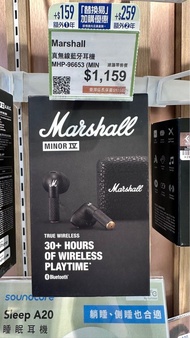 Marshall MINOR III Wireless earbuds 藍牙耳機