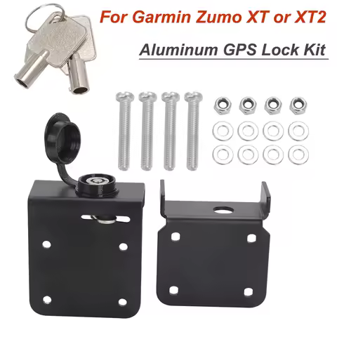 Aluminum GPS Lock Kit Locking Mounting Bracket Motorcycle Accessories For Garmin Zumo XT or XT2