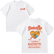 Katseye Gabriela Summer Cotton T-Shirt - Off-Shoulder Short Sleeve Top