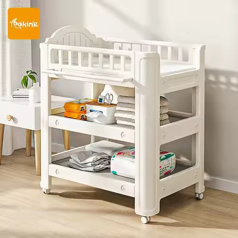 Morden Removable 18kg Baby Diaper Changing Table Storage Function Cunas De Bebes Living Room Furnitu